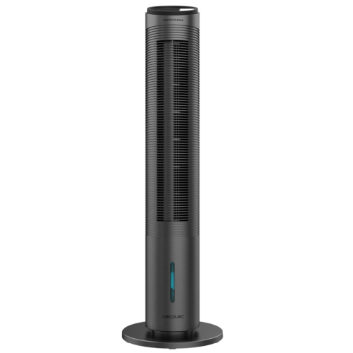 5289 Calefactor vertical sin aspas ReadyWarm 8200 Bladeless de Cecotec color blanco y negro con mando a distancia