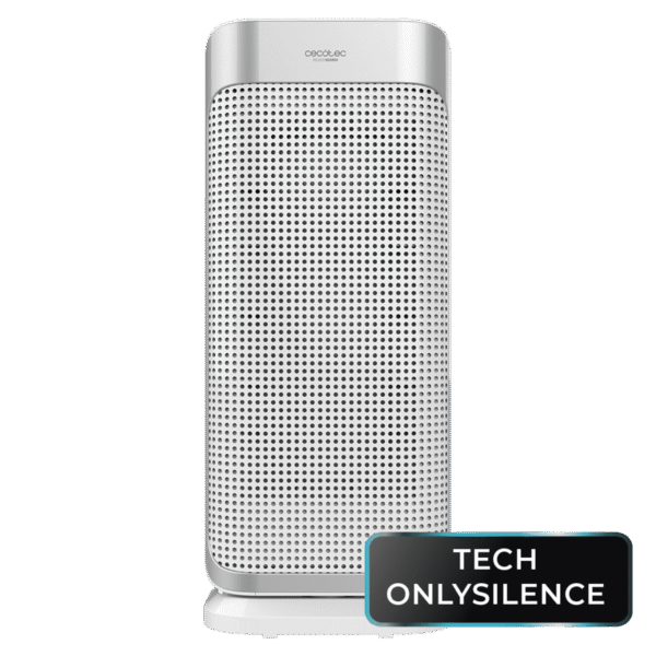 Calefactor vertical sin aspas ReadyWarm 8200 Bladeless de Cecotec color blanco y negro con mando a distancia