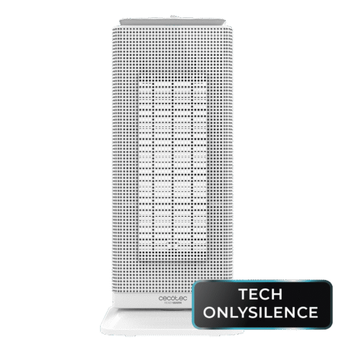 5312 Calefactor vertical sin aspas ReadyWarm 8200 Bladeless de Cecotec color blanco y negro con mando a distancia