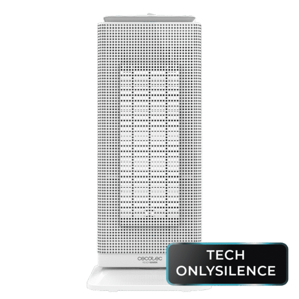 5312 Calefactor vertical sin aspas ReadyWarm 8200 Bladeless de Cecotec color blanco y negro con mando a distancia