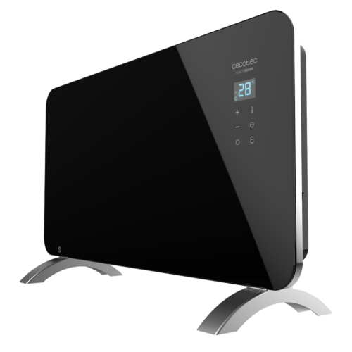 Calefactor vertical sin aspas ReadyWarm 8200 Bladeless de Cecotec color blanco y negro con mando a distancia