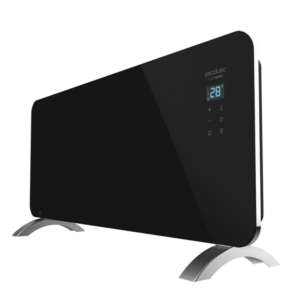 5352 Calefactor vertical sin aspas ReadyWarm 8200 Bladeless de Cecotec color blanco y negro con mando a distancia