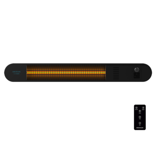 Calefactor vertical sin aspas ReadyWarm 8200 Bladeless de Cecotec color blanco y negro con mando a distancia