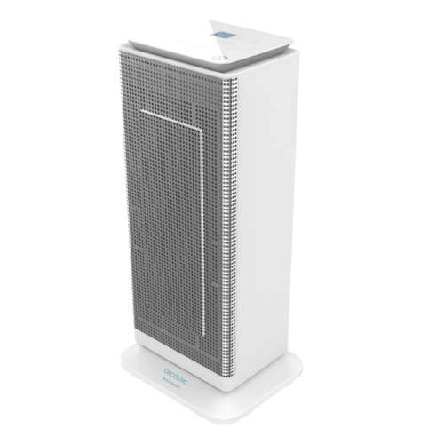 5377 Calefactor vertical sin aspas ReadyWarm 8200 Bladeless de Cecotec color blanco y negro con mando a distancia