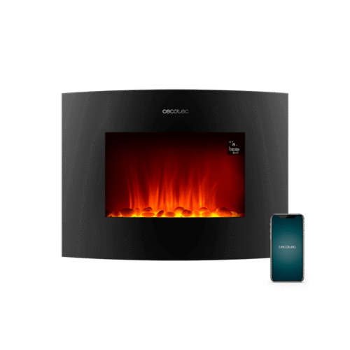 5813 Calefactor vertical sin aspas ReadyWarm 8200 Bladeless de Cecotec color blanco y negro con mando a distancia