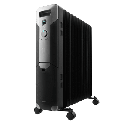 5885 Radiador de aceite Cecotec ReadyWarm 7000 Space de 7 módulos y 1500 W con ruedas y recogecables