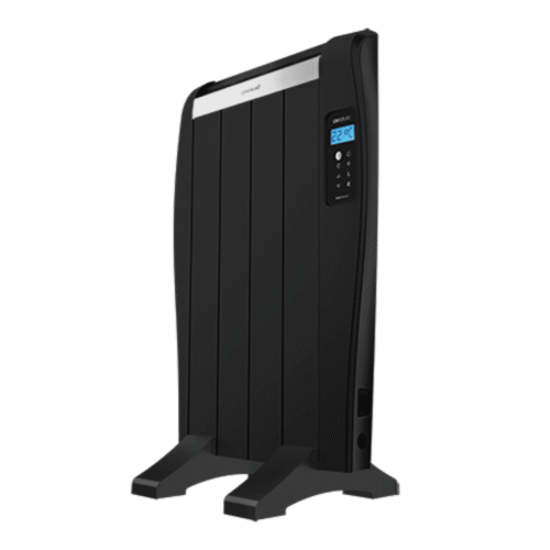 5892 Calefactor vertical sin aspas ReadyWarm 8200 Bladeless de Cecotec color blanco y negro con mando a distancia