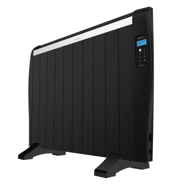 5895 Calefactor vertical sin aspas ReadyWarm 8200 Bladeless de Cecotec color blanco y negro con mando a distancia