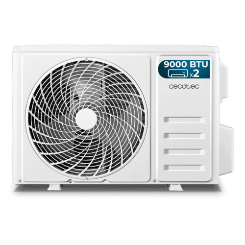 Aire acondicionado portátil blanco Cecotec ForceClima 7100 Soundless vista frontal con panel de control