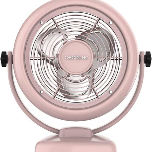 8207 Ventilador de sobremesa EnergySilence 620 RetroDesk acabado cromado vista frontal