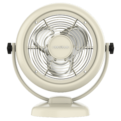 8208 Ventilador de sobremesa EnergySilence 620 RetroDesk acabado cromado vista frontal