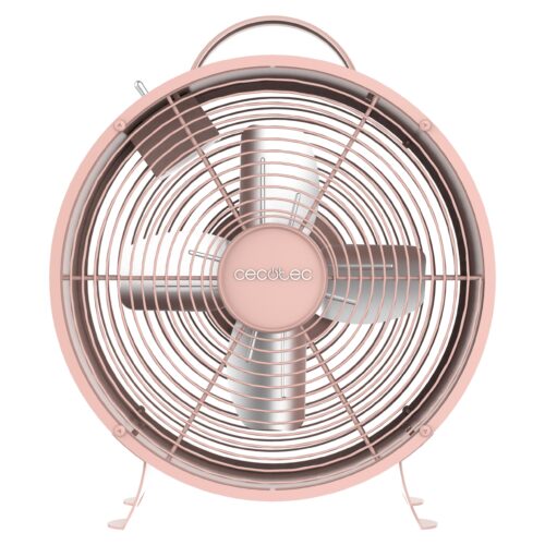 8210 Ventilador de sobremesa estilo retro Cecotec EnergySilence 400 RetroDesk Pink color rosa