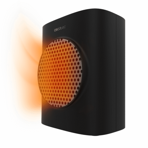 8288 Calefactor vertical sin aspas ReadyWarm 8200 Bladeless de Cecotec color blanco y negro con mando a distancia