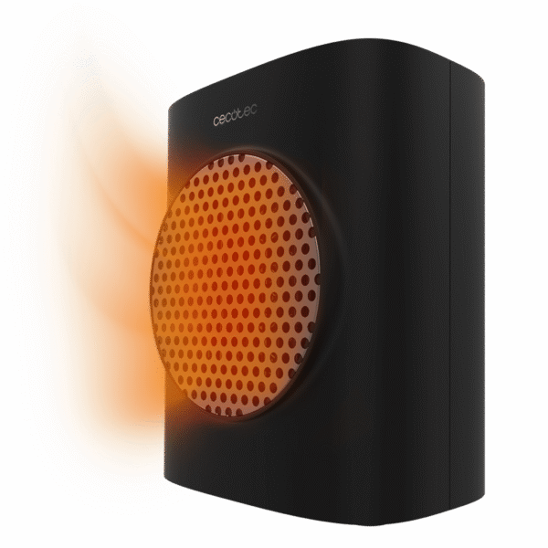 8289 Calefactor vertical sin aspas ReadyWarm 8200 Bladeless de Cecotec color blanco y negro con mando a distancia