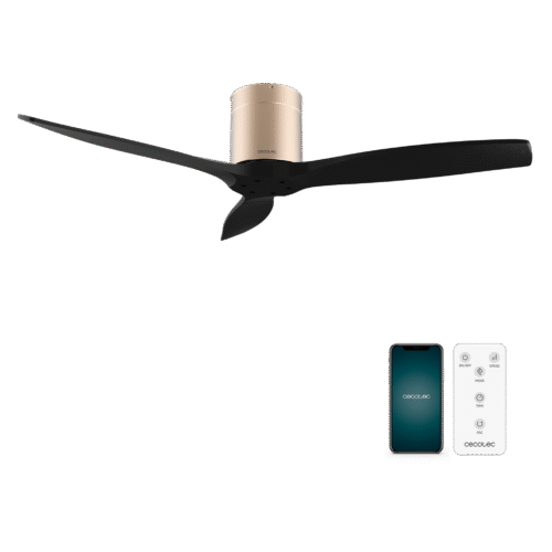 8512 Ventilador de techo EnergySilence 4800 Light White con luz LED encendida y mando a distancia