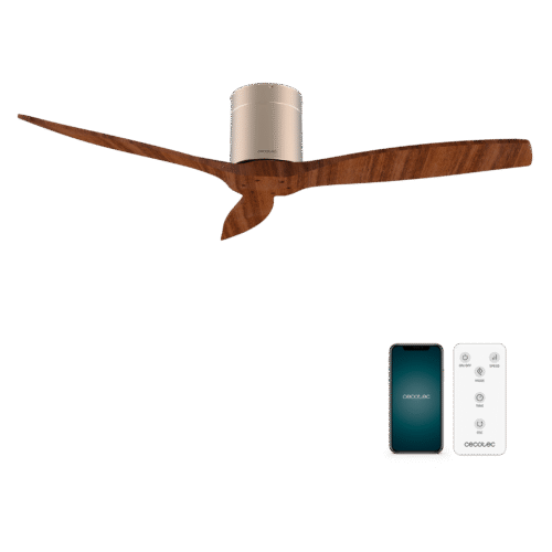 8516 Ventilador de techo EnergySilence 4800 Light White con luz LED encendida y mando a distancia