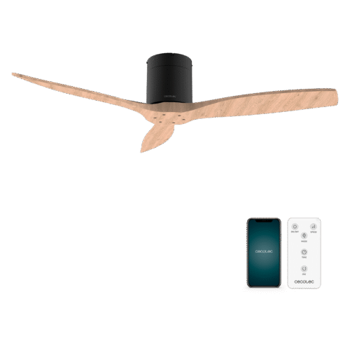 8520 Ventilador de techo EnergySilence 4800 Light White con luz LED encendida y mando a distancia