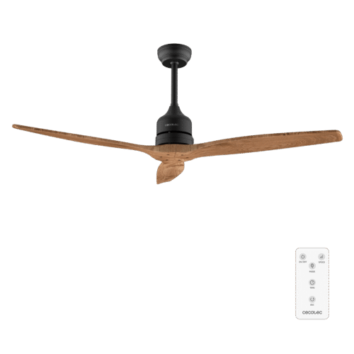 Ventilador de techo EnergySilence 4800 Light White con luz LED encendida y mando a distancia