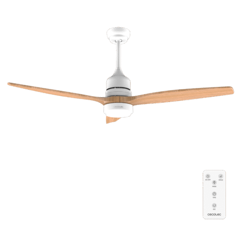 8557 Ventilador de techo EnergySilence 4800 Light White con luz LED encendida y mando a distancia