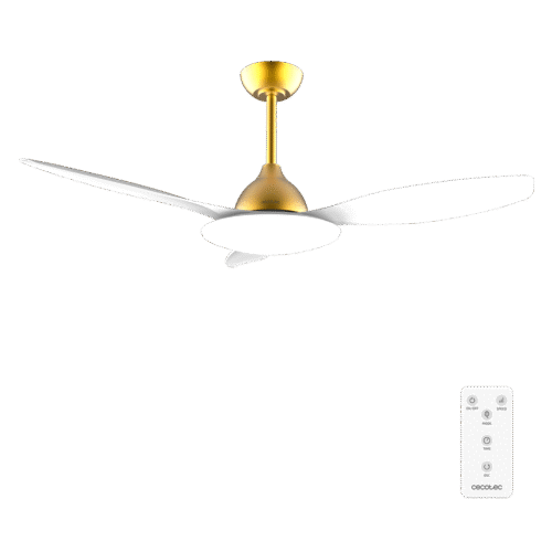 8563 Ventilador de techo EnergySilence 4800 Light White con luz LED encendida y mando a distancia