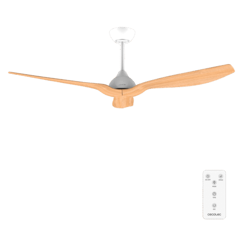 8565 Ventilador de techo EnergySilence 4800 Light White con luz LED encendida y mando a distancia