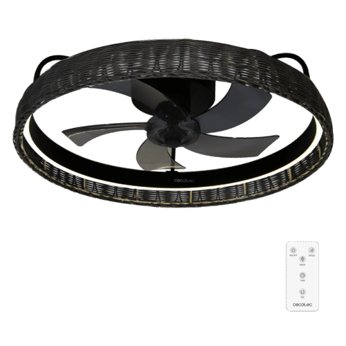 8632 Ventilador de techo EnergySilence 4800 Light White con luz LED encendida y mando a distancia