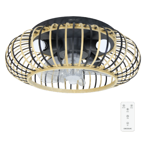 8640 Ventilador de techo EnergySilence 4800 Light White con luz LED encendida y mando a distancia