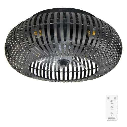 8641 Ventilador de techo EnergySilence 4800 Light White con luz LED encendida y mando a distancia