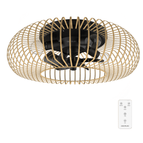 8643 Ventilador de techo EnergySilence 4800 Light White con luz LED encendida y mando a distancia