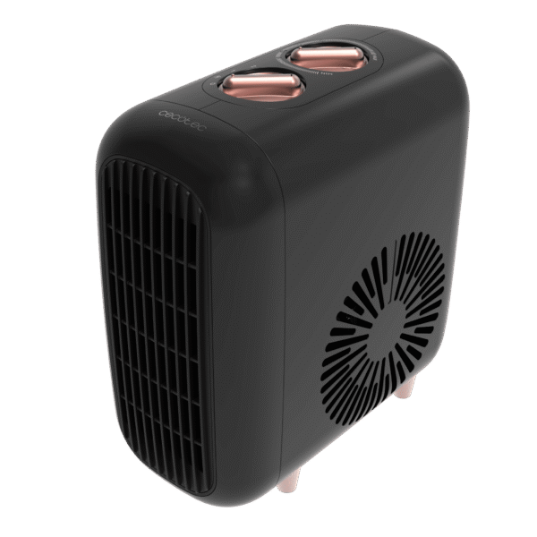 Calefactor vertical sin aspas ReadyWarm 8200 Bladeless de Cecotec color blanco y negro con mando a distancia