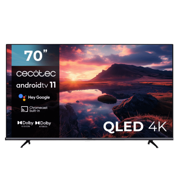 Televisor Cecotec 75 pulgadas ALU30075 4K UHD Android TV frontal