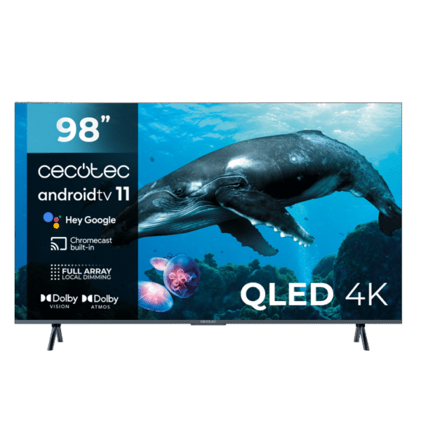 Televisor Cecotec 75 pulgadas ALU30075 4K UHD Android TV frontal
