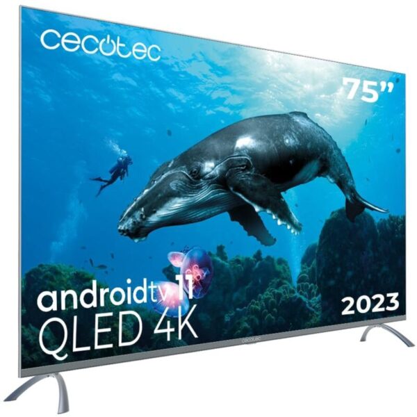 Televisor Cecotec 75 pulgadas ALU30075 4K UHD Android TV frontal