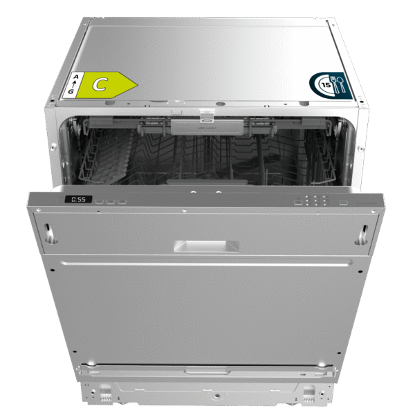 Lavavajillas Bolero Aguazero 6110 Inox de 60 cm con panel táctil y acabado en acero inoxidable