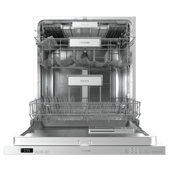 Imagen 3 Lavavajillas integrable Bolero Aguazero 6502 Full-BI C con motor Inverter Plus, 14 cubiertos, eficiencia energética C y sistema de tercera bandeja superior.