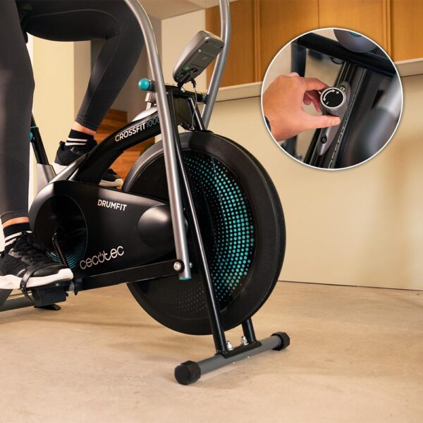 07228-80-Imagen-5 Imagen 5 Bicicleta de aire Cecotec Drumfit WOD Rider 1000 Eolo con resistencia infinita. Perfecta para entrenamientos de alta intensidad y cross training en tu hogar.