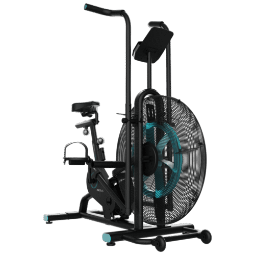 Imagen 2 Máquina de remo DrumFit WOD Rider 3000 Eolo con resistencia por aire, pantalla LCD y diseño plegable. Ideal para entrenamiento de cuerpo completo en casa.