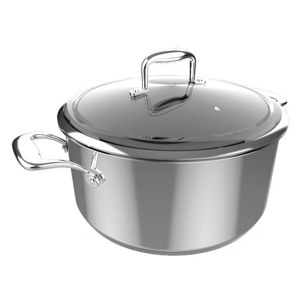 Vista frontal del Set de 6 cuchillos Cecotec Swiss Chef color negro con hojas de acero inoxidable y revestimiento cerámico en su caja original