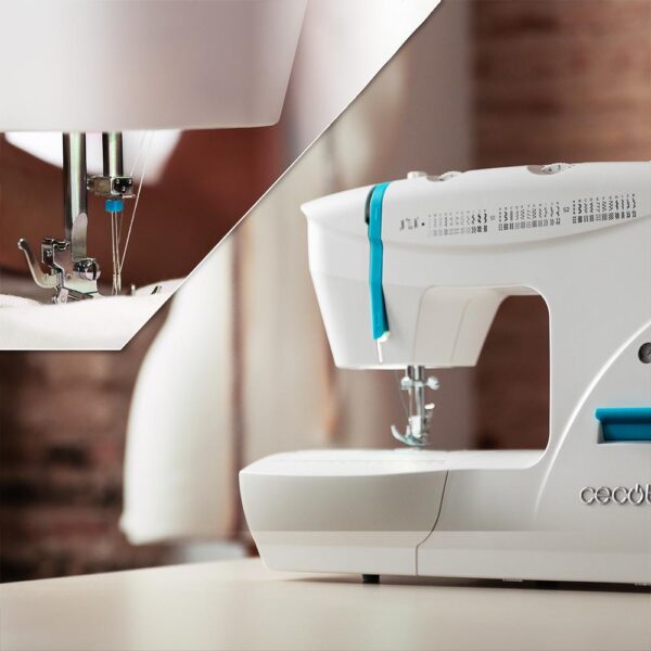 Imagen 5 Máquina de coser Cecotec BelleCouture 6600 con 66 puntadas, ojalador automático y kit de accesorios. Ideal para costura creativa y nivel intermedio.