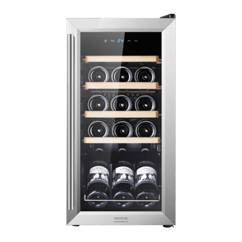 Imagen 2 Vinoteca GrandSommelier 1550 Inox Compressor para 15 botellas. Sistema de compresor, control táctil y temperatura regulable de 5-18ºC con diseño elegante inox.