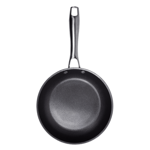 Vista frontal del Set de 6 cuchillos Cecotec Swiss Chef color negro con hojas de acero inoxidable y revestimiento cerámico en su caja original