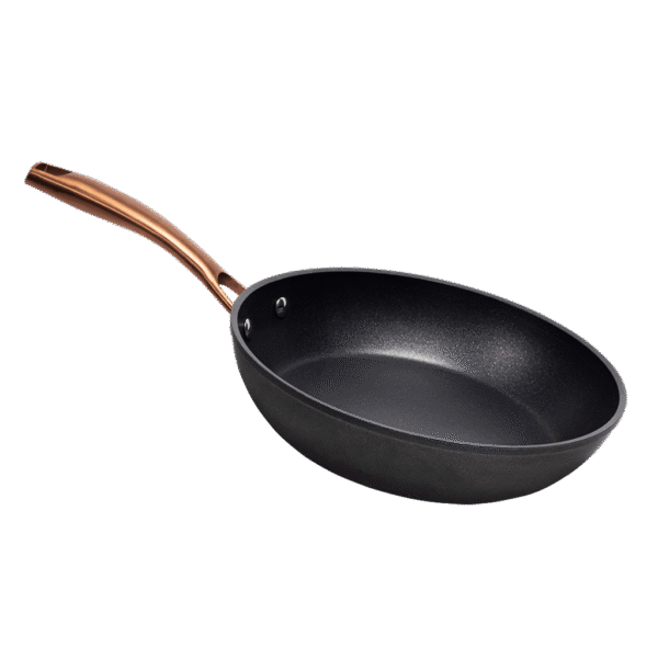 Vista frontal del Set de 6 cuchillos Cecotec Swiss Chef color negro con hojas de acero inoxidable y revestimiento cerámico en su caja original