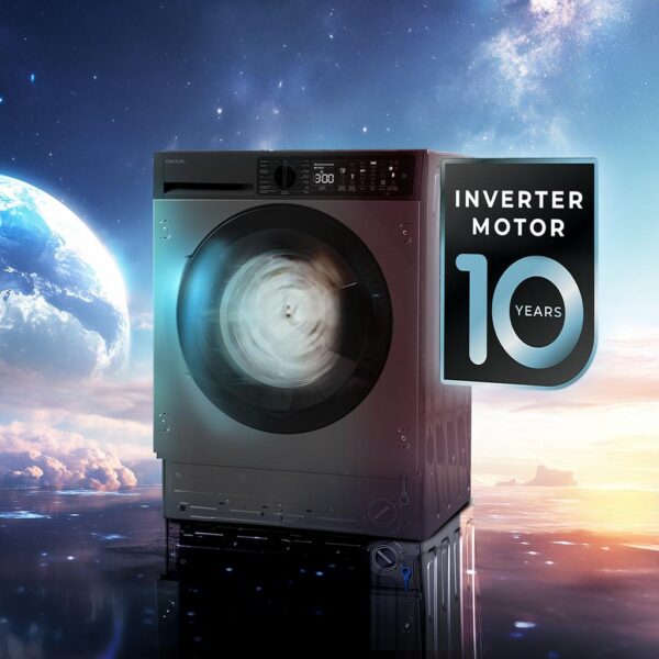 Imagen 7 Lavadora integrable Cecotec Bolero DressCode 750 BI Inverter A con capacidad de 7 kg, 1200 rpm, 15 programas y motor Inverter Plus. Eficiencia energética A.