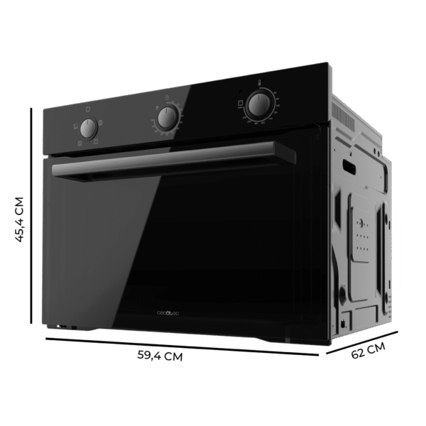 Imagen 3 Horno integrable Cecotec Bolero Hexa C134500 de 56L y 2800W. Diseño Glass Black, eficiencia energética clase A y 4 funciones de cocción para recetas perfectas.