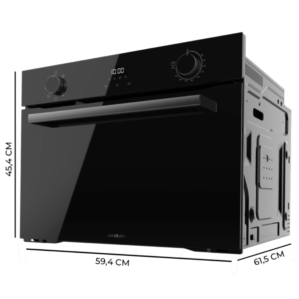 Imagen 3 Horno integrable Cecotec de 53L y 2600W. Con 7 funciones, Steam Assist y diseño Glass Black. Eficiencia energética clase A para una cocina profesional.