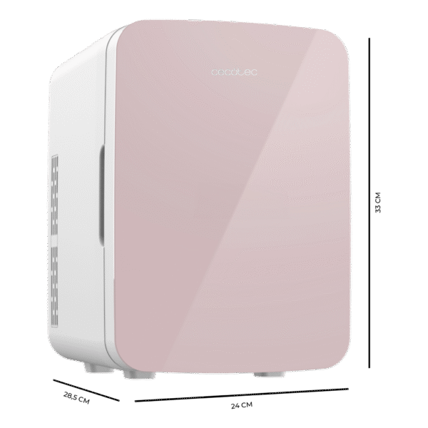 Imagen 3 Frigorífico mini Bolero MiniCooling 10L Bahamas Pink con función frío y calor (7-65 ºC). Conexión 12V/220V ideal para coches, oficinas y caravanas.