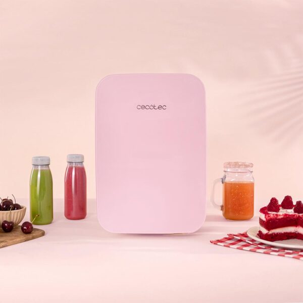Imagen 5 Frigorífico mini Bolero MiniCooling 10L Bahamas Pink con función frío y calor (7-65 ºC). Conexión 12V/220V ideal para coches, oficinas y caravanas.