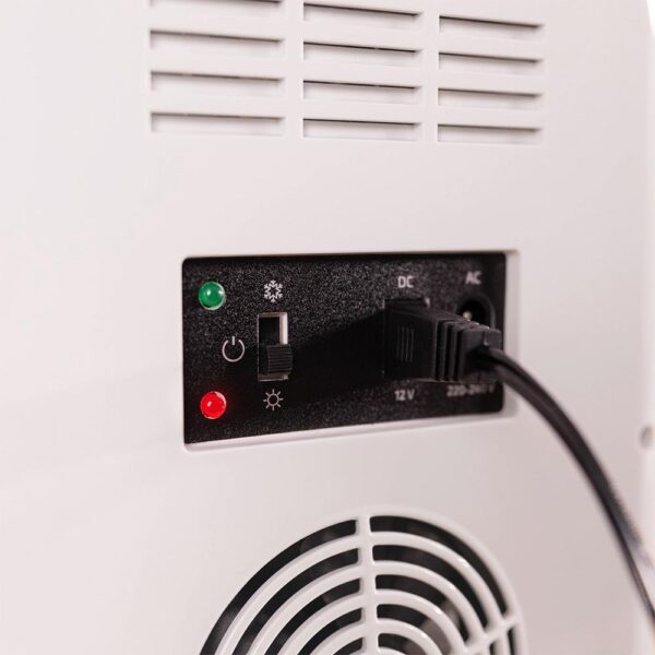 Imagen 8 Frigorífico mini Bolero MiniCooling 10L Bahamas Pink con función frío y calor (7-65 ºC). Conexión 12V/220V ideal para coches, oficinas y caravanas.