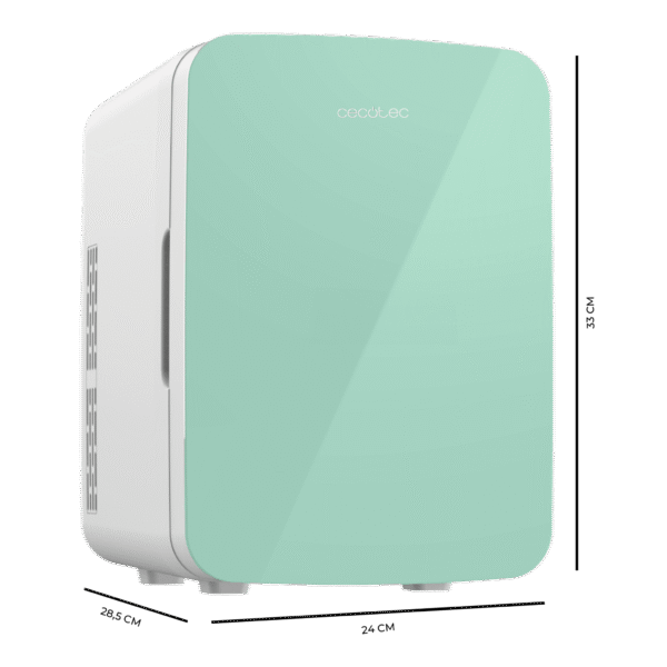 136-Imagen-3 Imagen 3 Mini frigorífico Cecotec Bolero MiniCooling 10L Bahamas Mint con función frío y calor (7-65ºC) y conexión 12V/220V, ideal para coches, caravanas y oficinas.