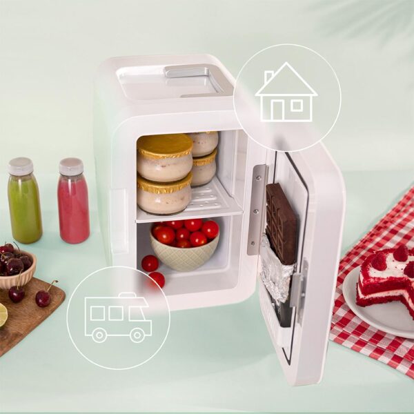 136-Imagen-7 Imagen 7 Mini frigorífico Cecotec Bolero MiniCooling 10L Bahamas Mint con función frío y calor (7-65ºC) y conexión 12V/220V, ideal para coches, caravanas y oficinas.